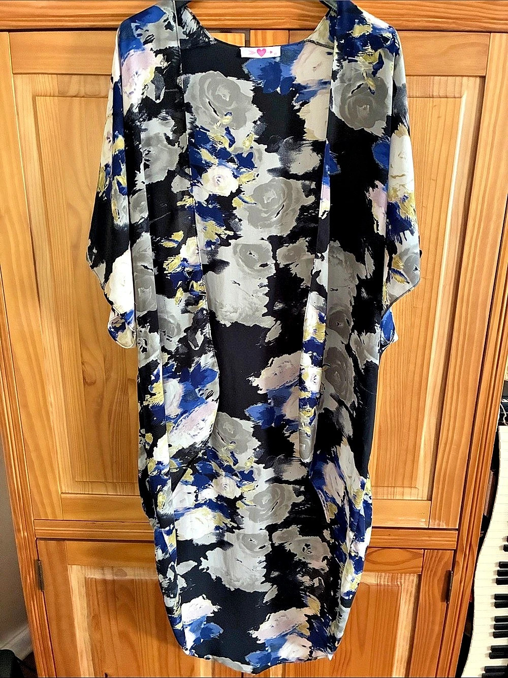 Gray, Blue, Black Duster